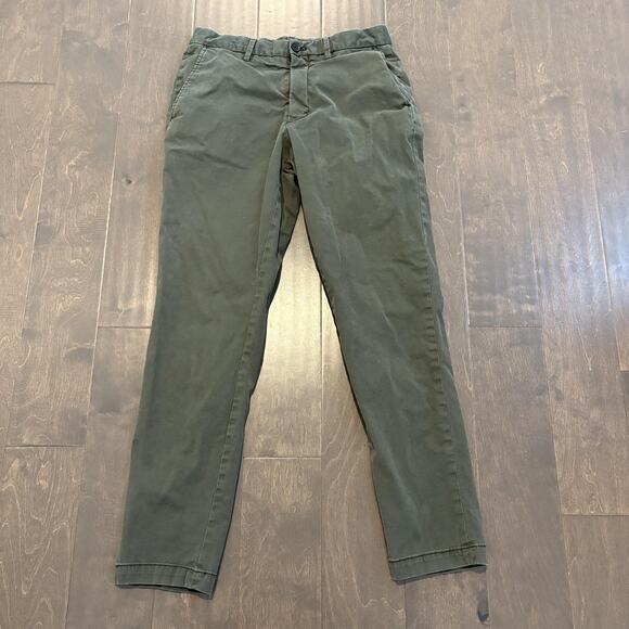 Banana Republic Pants Mens 30x32 Camo Green Lived-In Chino Athletic Stretch - Picture 1 of 16